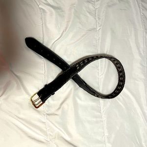 Genuine Leather and Horsehair Belt